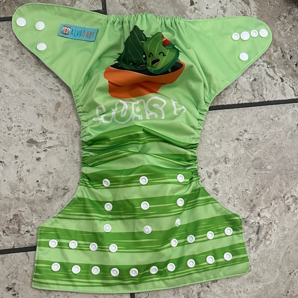 ALVA Baby 4 Cloth Diapers Training Pants & 9 Inserts Set - Picture 2 of 10